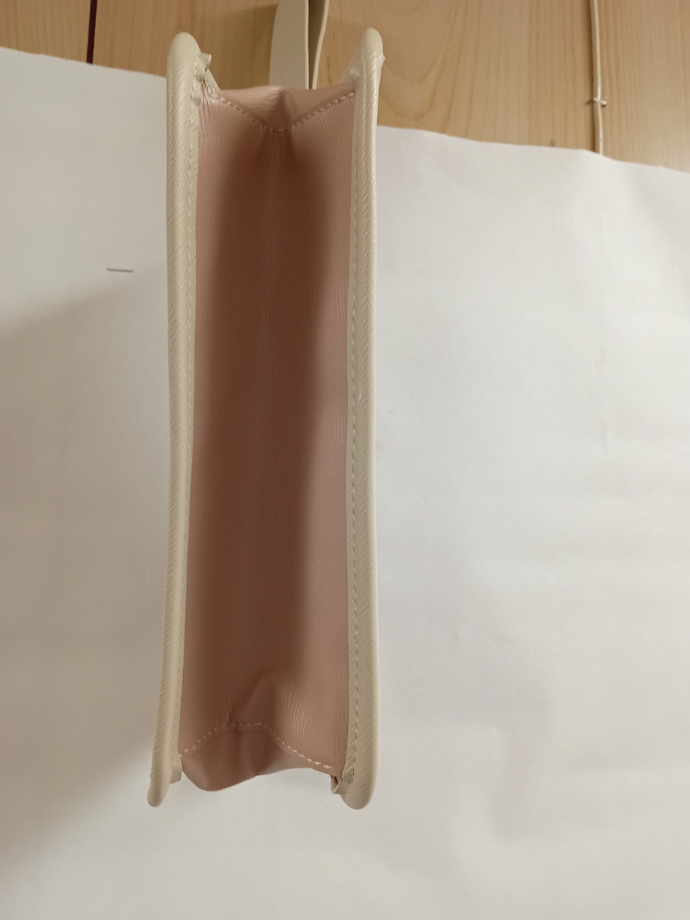 Michael Kors Blush Pink and Cream Leather Wristlet - Picture 3 of 5